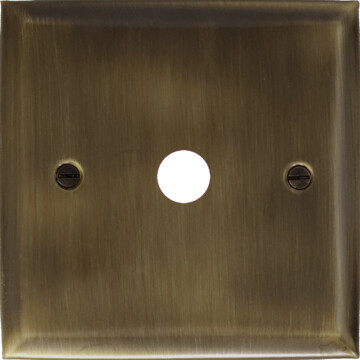 spectrum antique brass toggle grid plate (1 gang) front fc0825