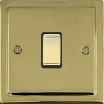polished brass intermediate switch (brass switch) front fc0825