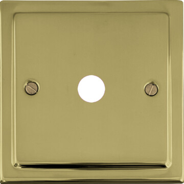victorian polished brass toggle grid plate (1 gang) front fc0825