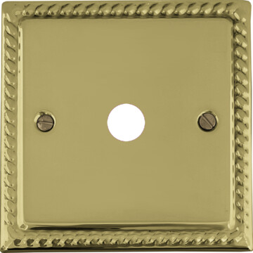 georgian polished brass toggle grid plate (1 gang) front fc0825