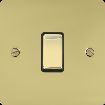Flat Polished Brass Intermediate Switch (Brass Switch)