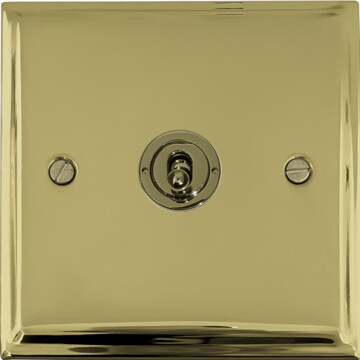 deco polished brass intermediate toggle switch front fc0825