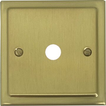 victorian satin brass toggle grid plate (1 gang) front fc0825