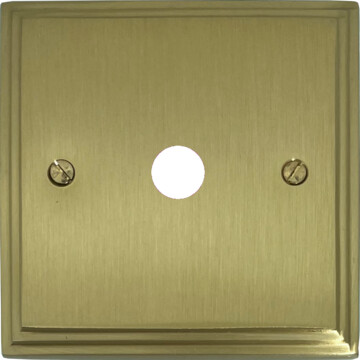 victorian cast satin brass toggle grid plate (1 gang) front fc0825