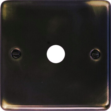 contour aged brass toggle grid plate (1 gang) front fc0825