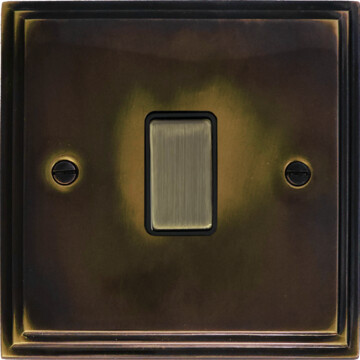 victorian cast aged brass intermediate switch front fc0825