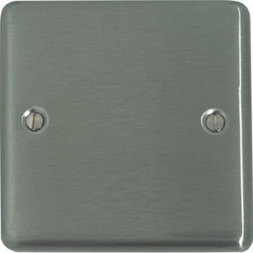 contour stainless steel single blank plate front fc0825