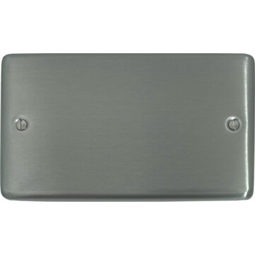 contour stainless steel double blank plate front fc0825