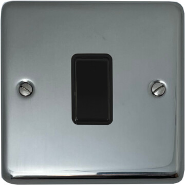 polished steel intermediate switch (black switch) front fc0825