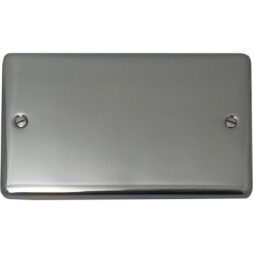 polished steel double blank plate front fc0825