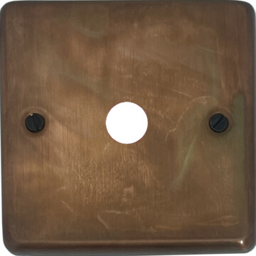 contour tarnished copper toggle grid plate (1 gang) front fc0825
