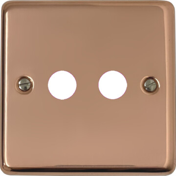 contour copper toggle grid plate (2 gang) front fc0825