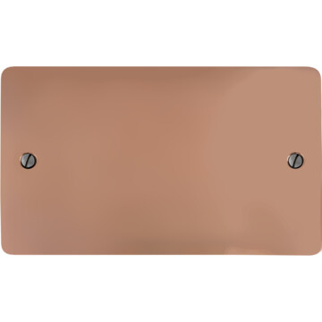 flat copper double blank plate front fc0825