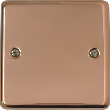 contour copper hand waxed single blank plate front fc0825