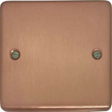 rose gold single blank plate front fc0825