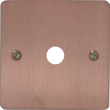 flat rose gold toggle grid plate (1 gang) front fc0825