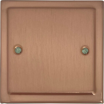 victorian rose gold single blank plate front fc0825