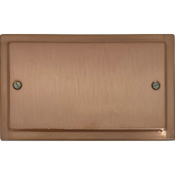 victorian rose gold double blank plate front fc0825