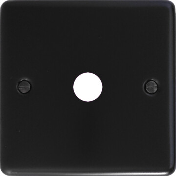 contour matt black toggle grid plate (1 gang) front fc0825