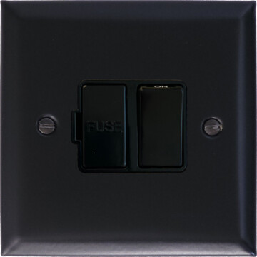 spectrum matt black switched fused spur front fc0825