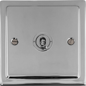 victorian polished chrome intermediate toggle switch front fc0825