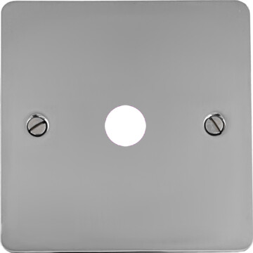 flat polished chrome toggle grid plate (1 gang) front fc0825