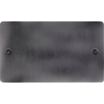 flat slate effect double blank plate front fc0825