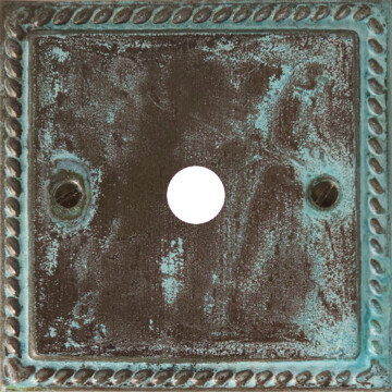Georgian Verdigris Toggle Grid Plate (1 Gang)