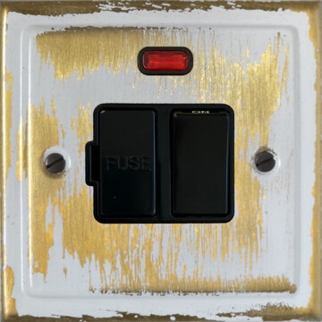 trimline dover bronze switched fused spur with neon front fc0825