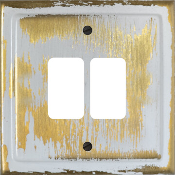 trimline dover bronze grid plate (2 gang) front fc0825