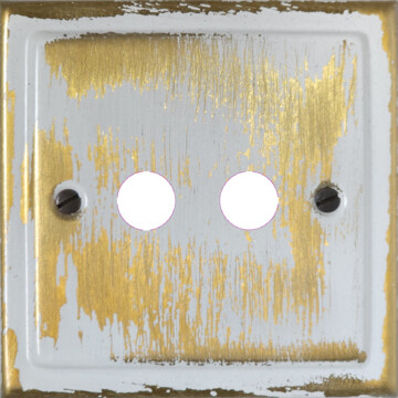 trimline dover bronze toggle grid plate (2 gang) front fc0825