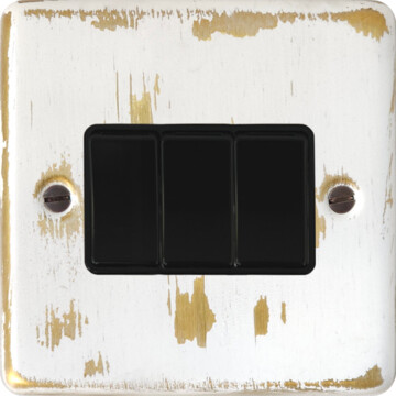 contour dover bronze light switch (3 gang) front fc0825