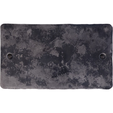 flat rustic double blank plate front fc0825