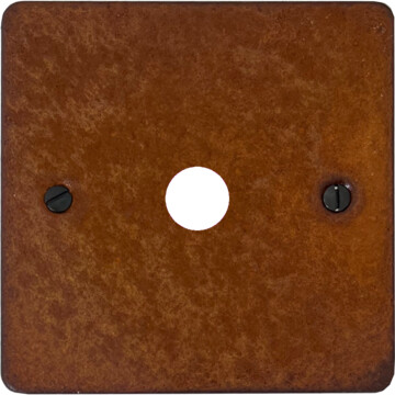 flat rust toggle grid plate (1 gang) front fc0825