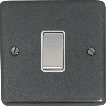 contour pewter intermediate switch (white insert/steel switch) front fc0825