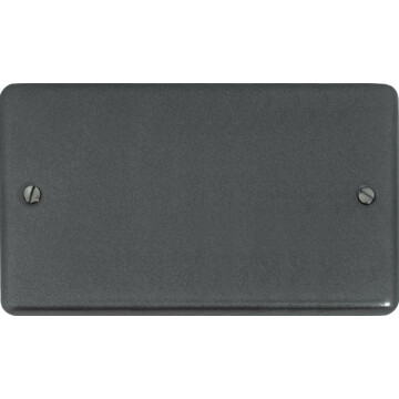 contour pewter double blank plate front fc0825