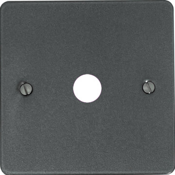 flat pewter toggle grid plate (1 gang) front fc0825