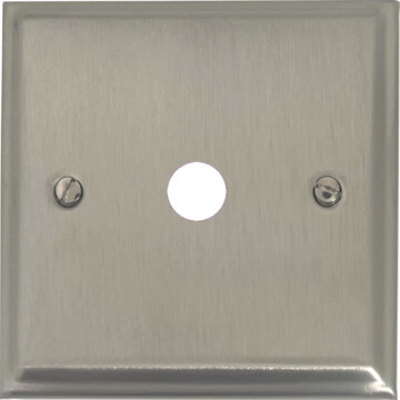 deco satin nickel toggle grid plate (1 gang) front fc0825