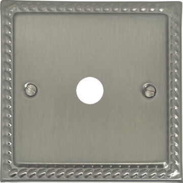 georgian satin nickel toggle grid plate (1 gang) front fc0825