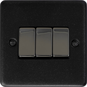 contour graphite light switch (3 gang/black nickel switch) front fc0825