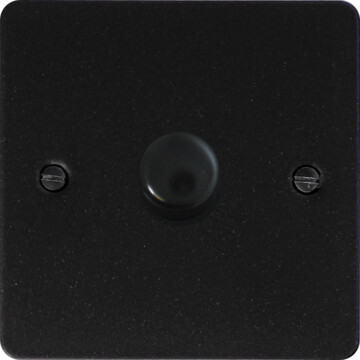 flat graphite led dimmer (1 gang) front fc0825