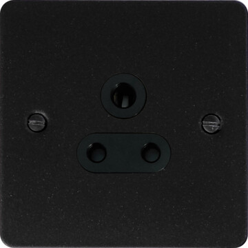 flat graphite 5a 3 pin socket front fc0825