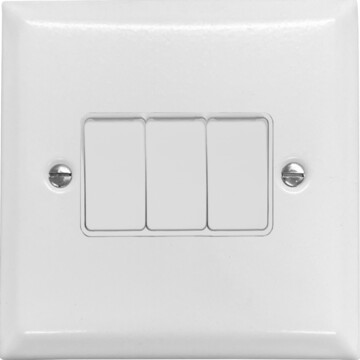 spectrum white light switch (3 gang/white switches) front fc0825