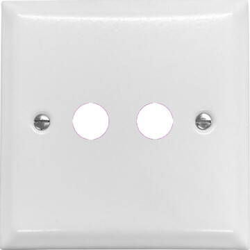spectrum white toggle grid plate (2 gang) front fc0825