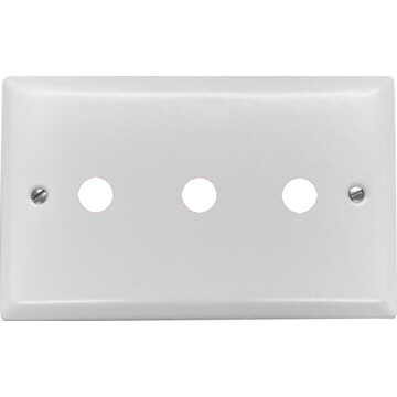 spectrum white toggle grid plate (3 gang) front fc0825