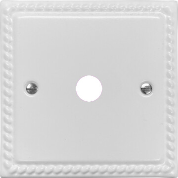 georgian white toggle grid plate (1 gang) front fc0825