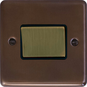 contour medium bronze fan isolator switch (black insert/antique brass switch) front fc0825