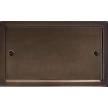 victorian medium bronze double blank plate front fc0825
