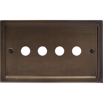 victorian medium bronze toggle grid plate (4 gang) front fc0825