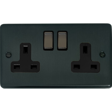 black bronze double socket front fc0825